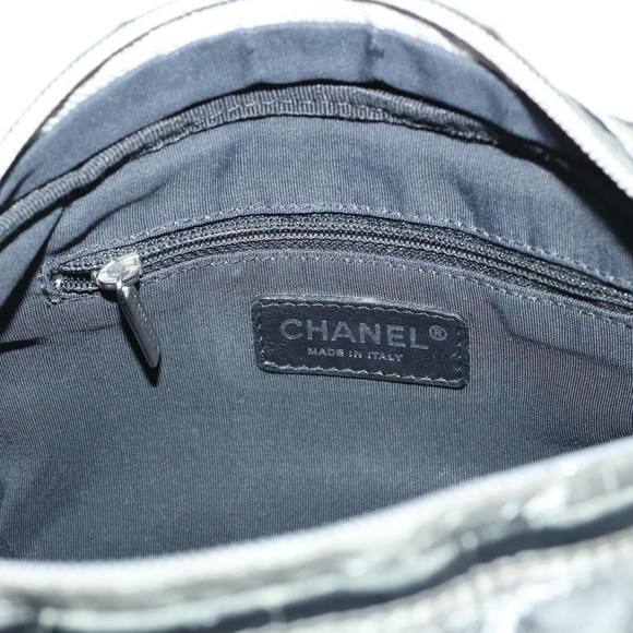 CHANEL Unlimited Shoulder Bag Nylon Silver CC Auth bs7961 - Picture 16 of 16